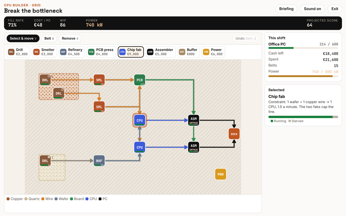 Computer factory screenshot